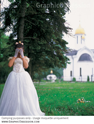 sad bride